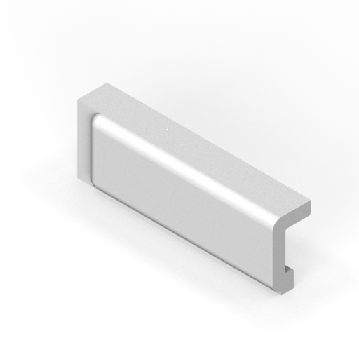 [SC26BE2L] 2" x 6" extended box cap moulding - end stop - left