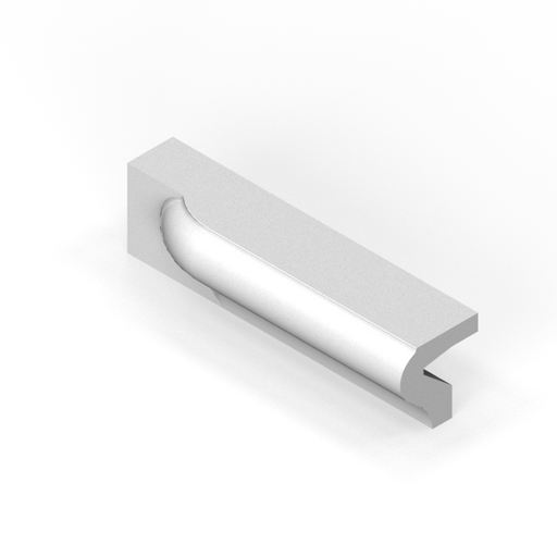 [SC16PE2L] 1-1/2" x 6" extended P-cap molding - end stop - left