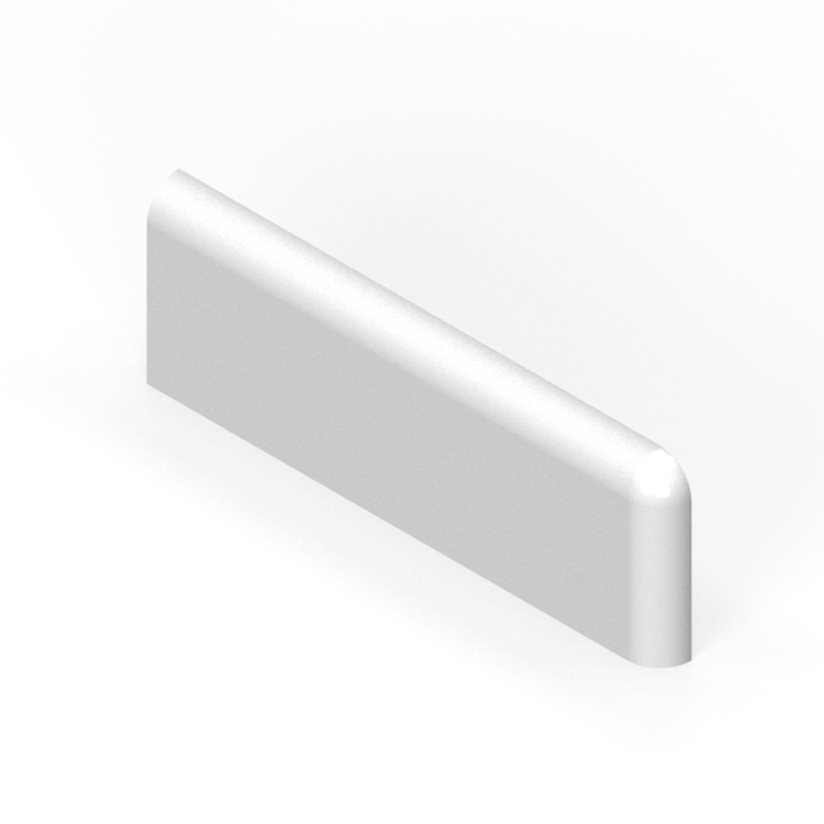 2" x 6" down corner bullnose - right