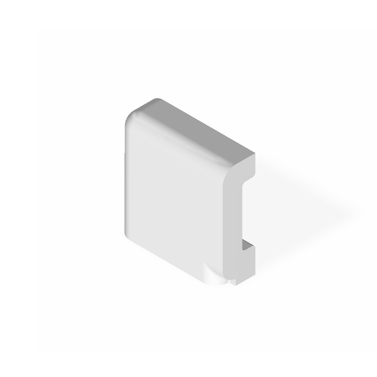 2" x 2" box cap moulding - frame outside corner