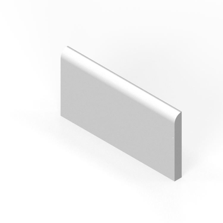 3" x 6" surface bullnose - long