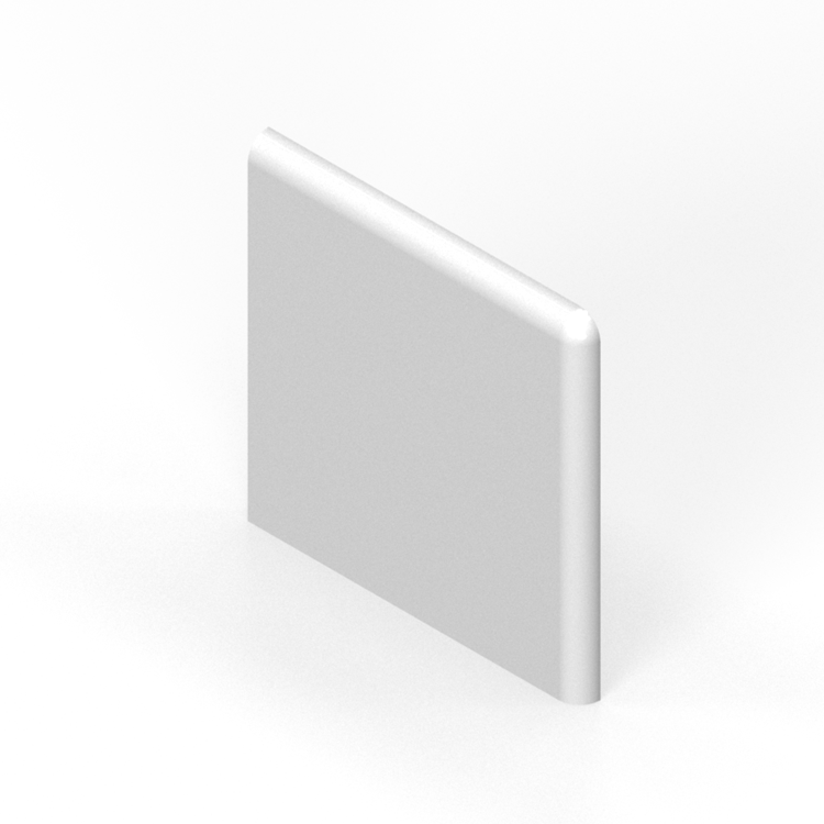 6” x 6” down corner surface bullnose trim tile