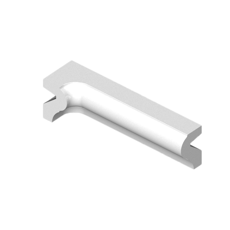 1-1/2" x 6" P-cap molding - inside corner cove - left