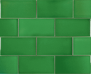 Crackle Emerald Green