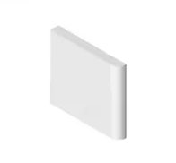 3” x 3” single surface bullnose trim tile