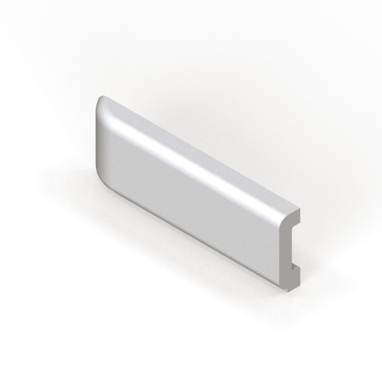 2" x 6" box cap moulding - conventional outside corner return - left