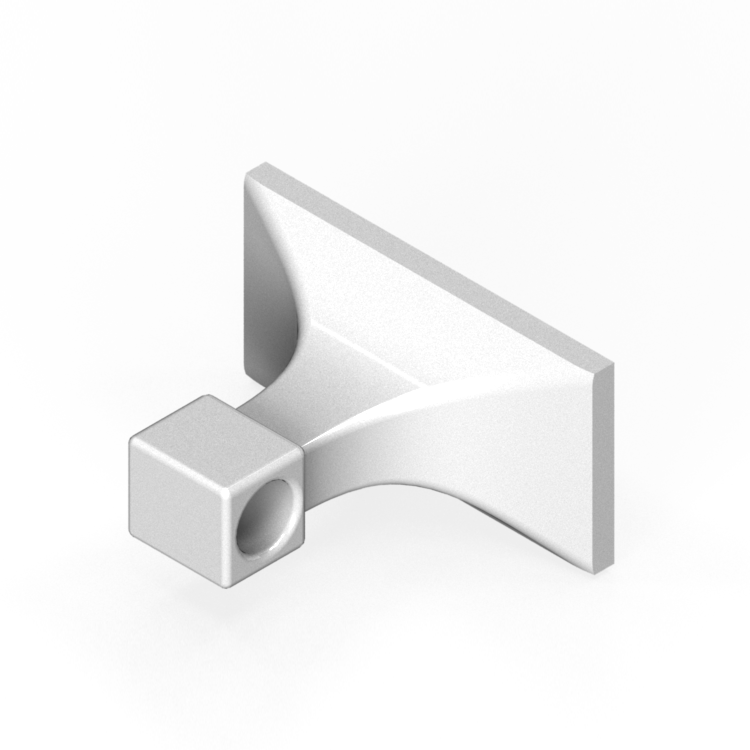 3" x 6" towel bar ends (sold as a pair)