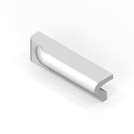 [SC16PE4L] 1-1/2" x 6" extended P-cap molding bullnose - end stop left