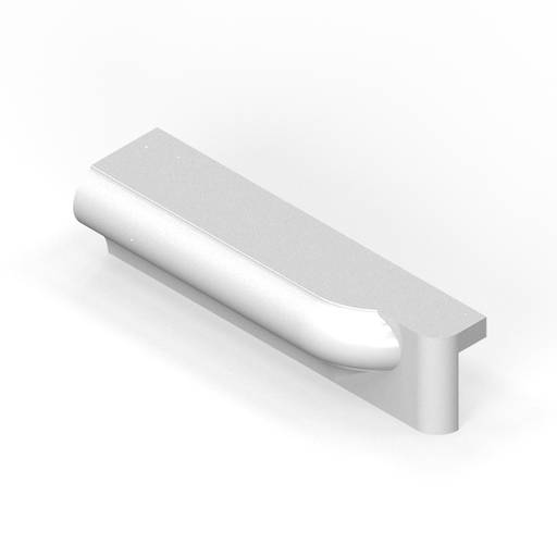 [SC16PE4R] 1-1/2" x 6" extended P-cap molding bullnose - end stop right
