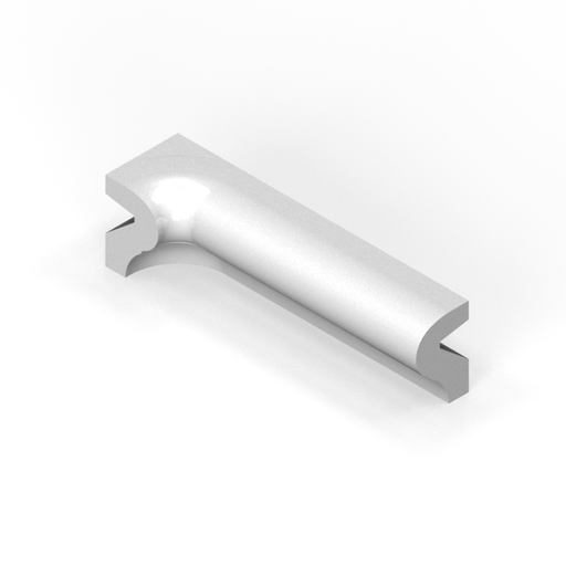 [SC16PS3L] 1-1/2" x 6" smooth top P-cap molding - inside corner cove - left