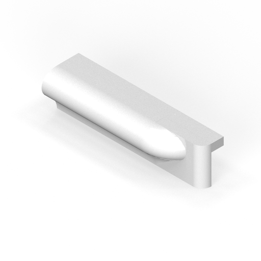 [SC16PT4R] 1-1/2" x 6" extended/smooth top P-cap molding bullnose - end stop - right