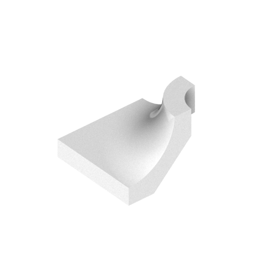 [SC22EC01] 2" x 2" Ellis cove base - outside corner