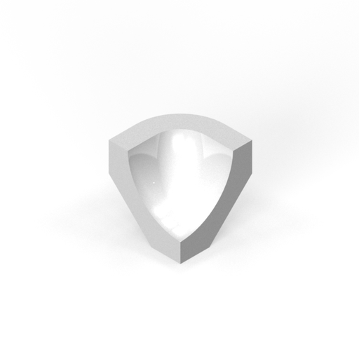 [SC22EC02] 2" x 2" Ellis cove base - inside corner - standard radius