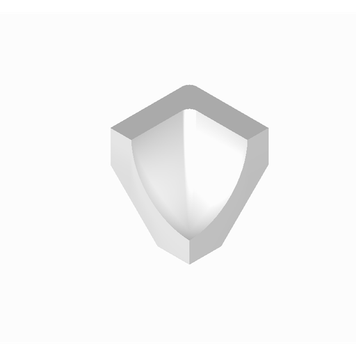 [SC22EC03] 2" x 2" Ellis cove base - inside corner - zero radius