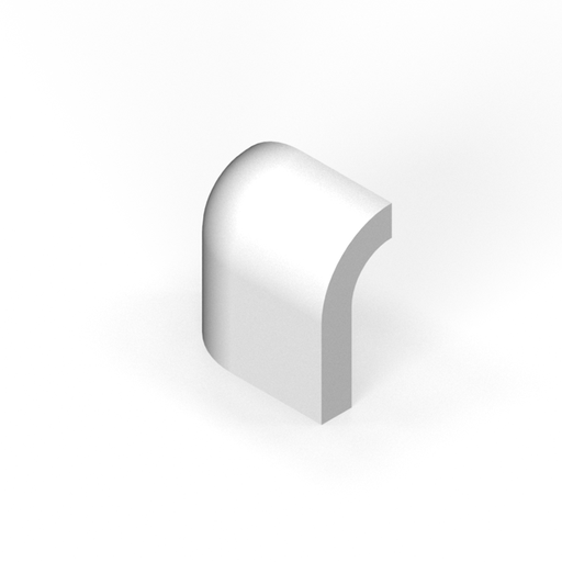 [SC22RD22] 2" x 2" radius down corner