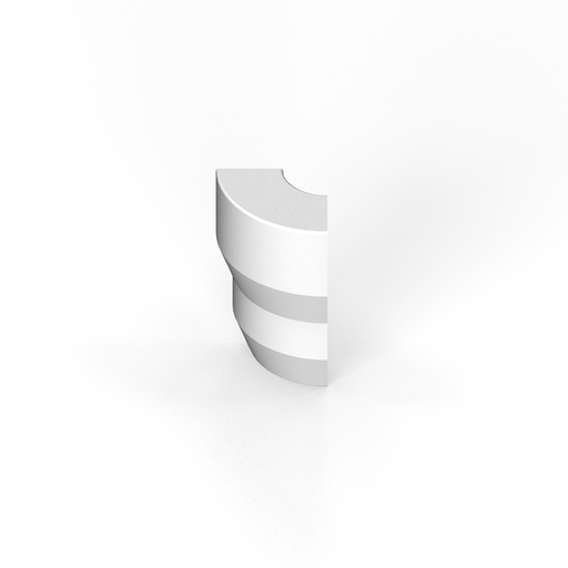 [SC26BC01] 2-3/8” bevel cap molding - outside corner