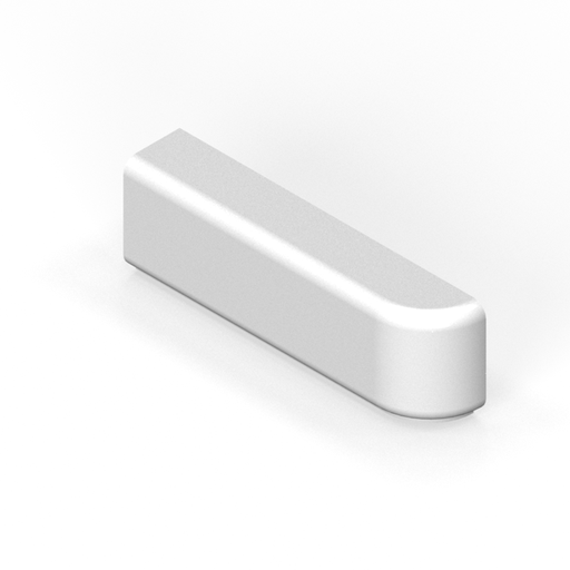 2" x 6" extended box cap moulding - radius outside corner return - right