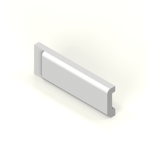 [SC26BX2L] 2" x 6" box cap moulding - end stop - left
