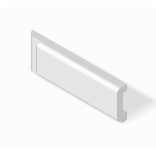 [SC26BX4L] 2" x 6" box cap moulding - bullnose end stop - left