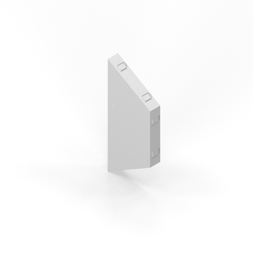 [SC33HX4P] 2-3/4" hex flat field tile - 4 point trim