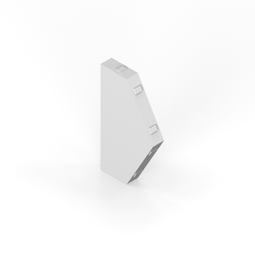 [SC33HX5P] 2-3/4" hex flat field tile - 5 point trim