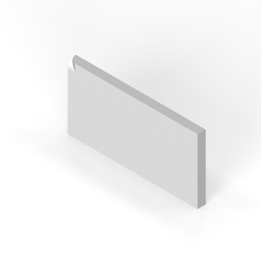 [SC36IB63] 3" x 6" inside corner bullnose - right