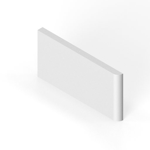 [SC36SB03] 3" x 6" bullnose trim - short