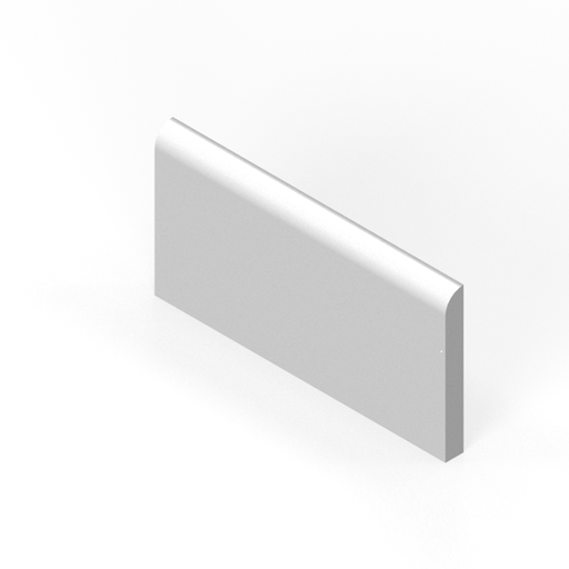 3" x 6" surface bullnose - long