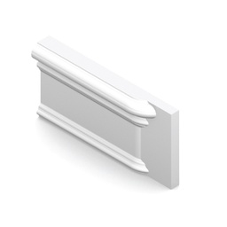 3&quot; x 6&quot; Victoria cap - end stop right