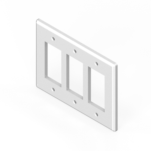 [SC3C93RR] 6-7/8" x 5"triple GFI/rocker switch cover plate