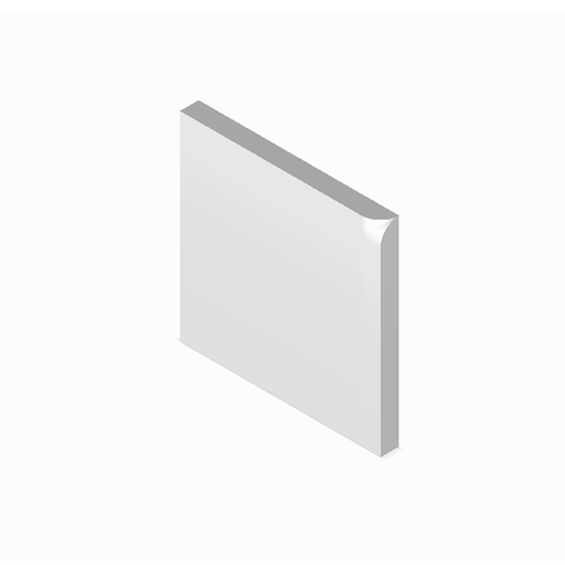 [SC44IB44] 4 1/4" x 4 1/4" up corner bullnose