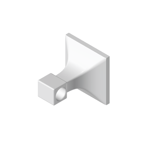[SC44TB00] 4-1/4" x 4-1/4" towel bar end [buy 2 for a pair]