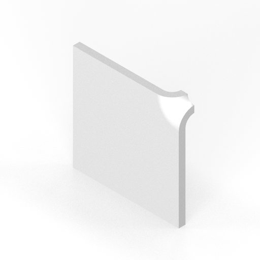 [SC66RU66] 6" x 6" radius up corner