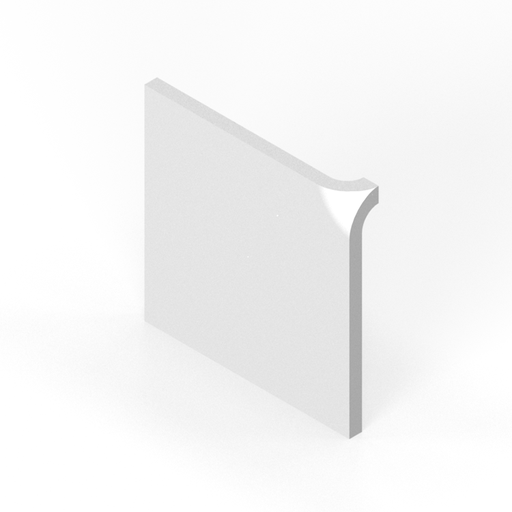 [SC66SU66] 6" x 6" square radius up corner