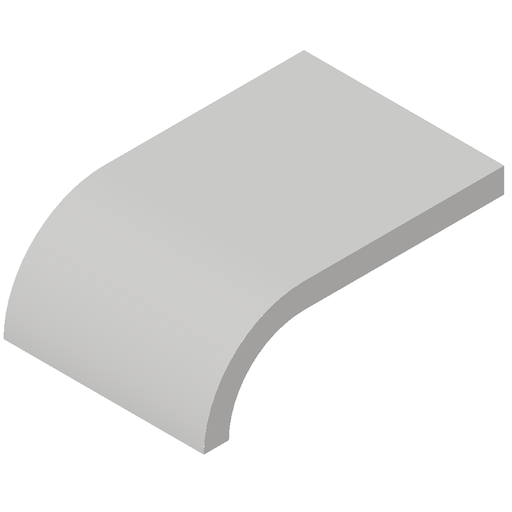 [SC15RB33] Series 15 - 3" x 4-1/2" radius bullnose