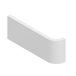 Series 15 - 3&quot; x 7-3/8&quot; soft radius bullnose