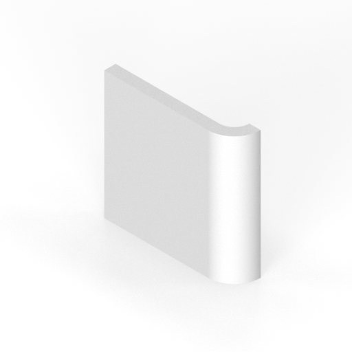 [SC44RB04] 4-1/4" x 4-1/4" radius bullnose