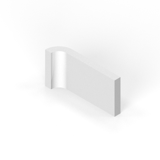 2-1/8" x 4-1/4" radius cove - short