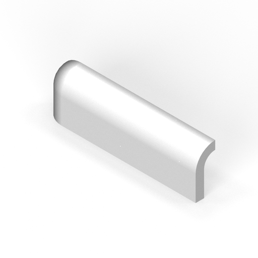 [SC26RD26] 2" x 6" mud cap outside & radius down corner - left