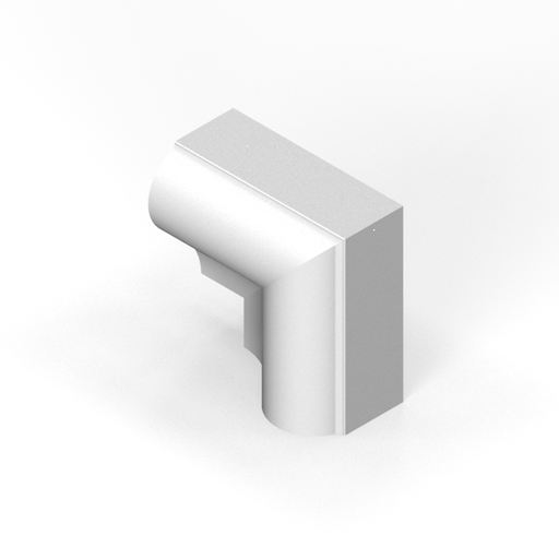 [SC11PC07] 2" x 2" P-cap molding - frame outside corner