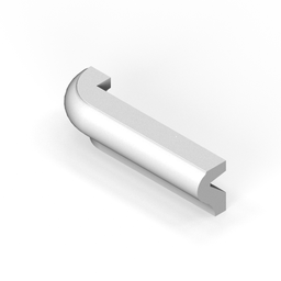 1-1/2&quot; x 6&quot; P-cap molding - radius outside corner return - left