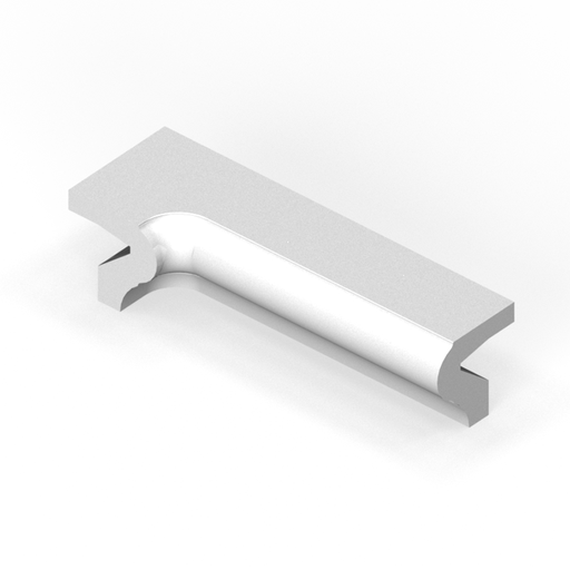[SC16PE3L] 1-1/2" x 6" extended P-cap molding - inside corner cove - left