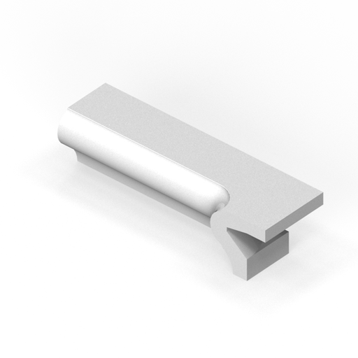 [SC16PE3R] 1-1/2" x 6" extended P-cap molding - inside corner cove - right